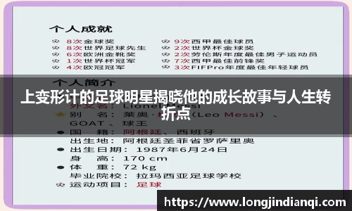 上变形计的足球明星揭晓他的成长故事与人生转折点